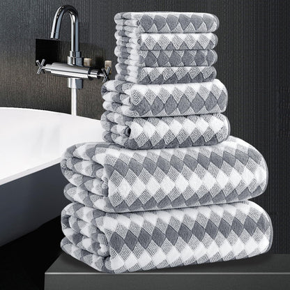 Bath Towel Set Gray 4Pack-35x70 Towel,600GSM Ultra Soft Microfibers Bathroom Towel Set Extra Large Plush Bath Sheet Towel,Highly Absorbent Quick Dry Oversized Towels Spa Hotel Luxury Shower Towels