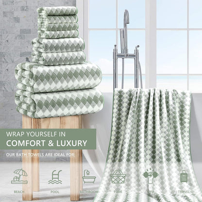 Bath Towel Set Gray 4Pack-35x70 Towel,600GSM Ultra Soft Microfibers Bathroom Towel Set Extra Large Plush Bath Sheet Towel,Highly Absorbent Quick Dry Oversized Towels Spa Hotel Luxury Shower Towels