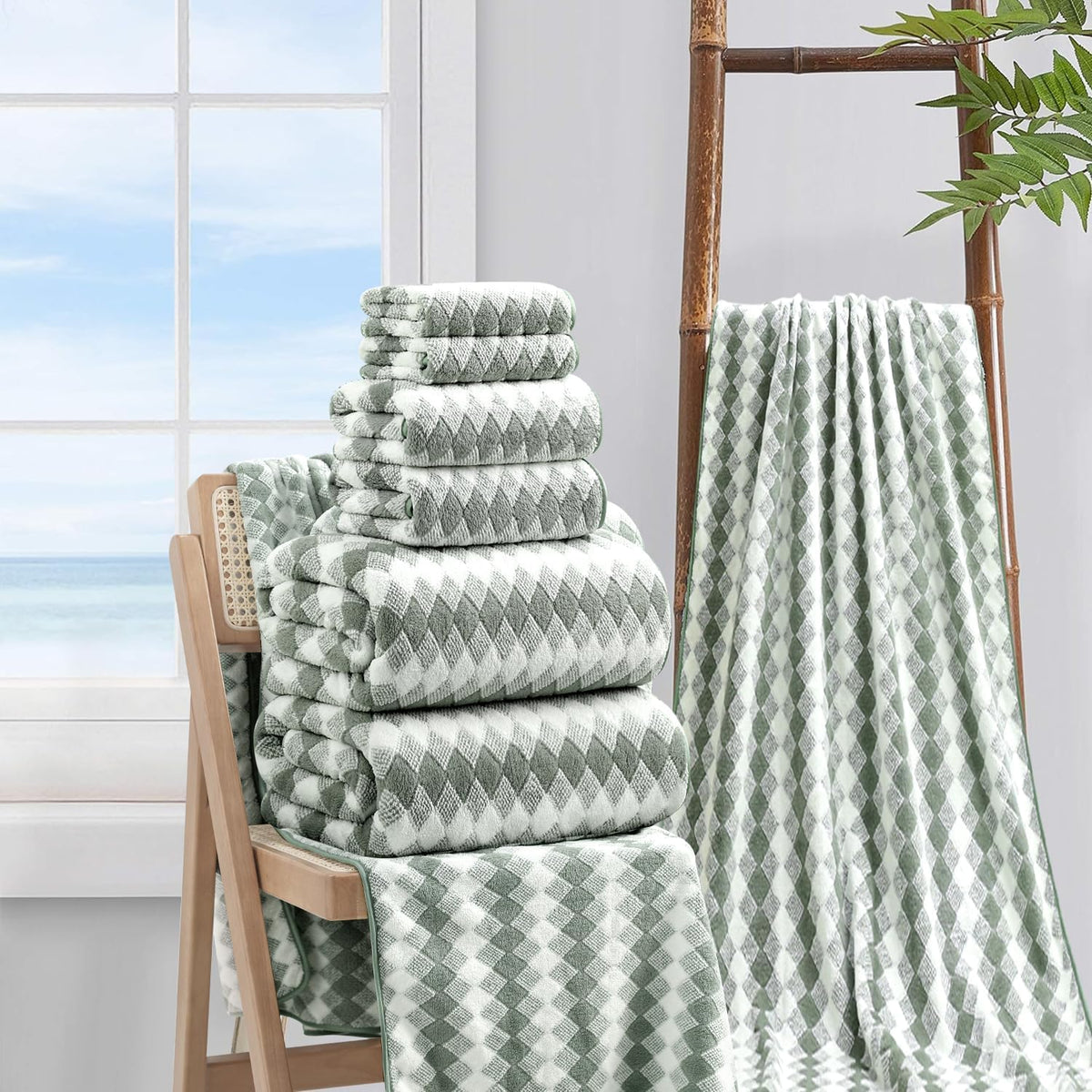 Bath Towel Set Gray 4Pack-35x70 Towel,600GSM Ultra Soft Microfibers Bathroom Towel Set Extra Large Plush Bath Sheet Towel,Highly Absorbent Quick Dry Oversized Towels Spa Hotel Luxury Shower Towels