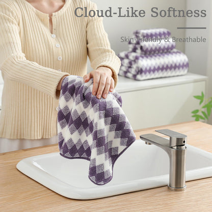 Bath Towel Set Gray 4Pack-35x70 Towel,600GSM Ultra Soft Microfibers Bathroom Towel Set Extra Large Plush Bath Sheet Towel,Highly Absorbent Quick Dry Oversized Towels Spa Hotel Luxury Shower Towels