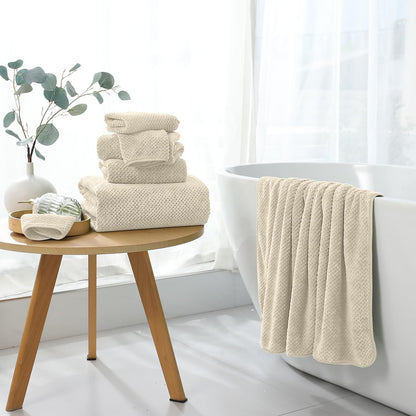 Bath Towel Set Gray 4Pack-35x70 Towel,600GSM Ultra Soft Microfibers Bathroom Towel Set Extra Large Plush Bath Sheet Towel,Highly Absorbent Quick Dry Oversized Towels Spa Hotel Luxury Shower Towels