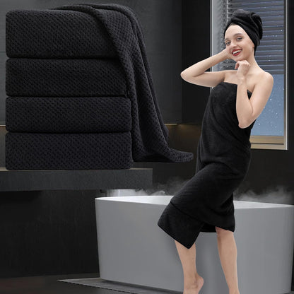 Bath Towel Set Gray 4Pack-35x70 Towel,600GSM Ultra Soft Microfibers Bathroom Towel Set Extra Large Plush Bath Sheet Towel,Highly Absorbent Quick Dry Oversized Towels Spa Hotel Luxury Shower Towels