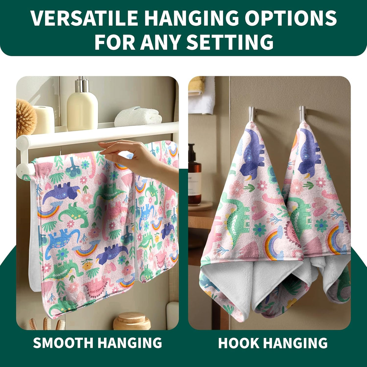 Abstract Floral Microfiber Bath Towel High Absorbent Luxury Coral Velvet Towels for Bathroom