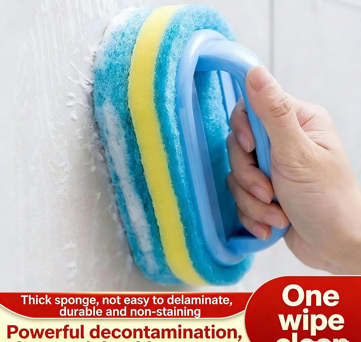 2 Sets of Bathroom Tiles, Kitchen Bathtub, Toilet and Cleaning Brush | Suitable for cleaning bathrooms, kitchens, bathtub tiles and glass - Effective in removing water stains
