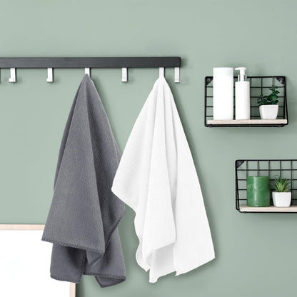 Microfiber Bath Towel (30" x 60"), Oversized Thick Towels, Soft, Super Absorbent and Fast Drying, No Fading Multipurpose Use for Sports, Travel, Fitness, Yoga, 30 in 60 in, Grey Count | Microfiber, Hanging Loop, Oversized, Soft & Absorbent, Fast