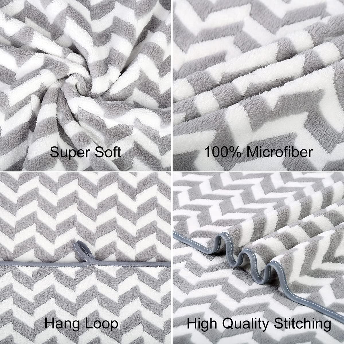 Microfiber Bath Towel (30" x 60"), Oversized Thick Towels, Soft, Super Absorbent and Fast Drying, No Fading Multipurpose Use for Sports, Travel, Fitness, Yoga, 30 in 60 in, Grey Count | Microfiber, Hanging Loop, Oversized, Soft & Absorbent, Fast