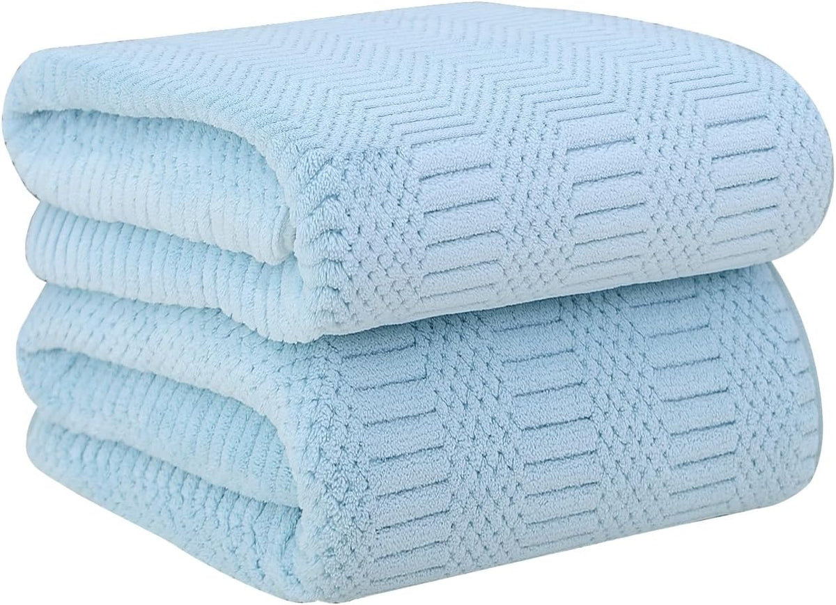 Microfiber Bath Towel (30" x 60"), Oversized Thick Towels, Soft, Super Absorbent and Fast Drying, No Fading Multipurpose Use for Sports, Travel, Fitness, Yoga, 30 in 60 in, Grey Count | Microfiber, Hanging Loop, Oversized, Soft & Absorbent, Fast