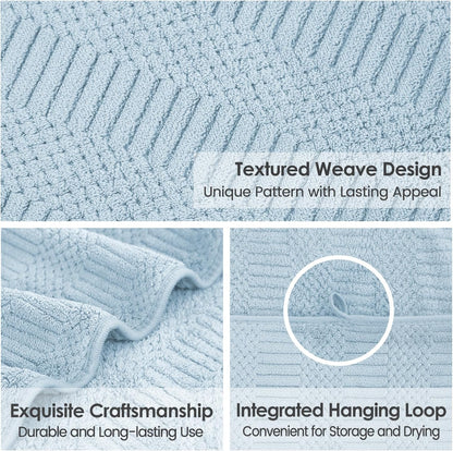 Microfiber Bath Towel (30" x 60"), Oversized Thick Towels, Soft, Super Absorbent and Fast Drying, No Fading Multipurpose Use for Sports, Travel, Fitness, Yoga, 30 in 60 in, Grey Count | Microfiber, Hanging Loop, Oversized, Soft & Absorbent, Fast