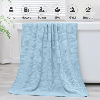 Microfiber Bath Towel (30" x 60"), Oversized Thick Towels, Soft, Super Absorbent and Fast Drying, No Fading Multipurpose Use for Sports, Travel, Fitness, Yoga, 30 in 60 in, Grey Count | Microfiber, Hanging Loop, Oversized, Soft & Absorbent, Fast