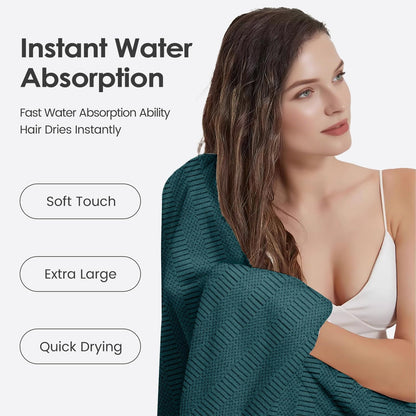Microfiber Bath Towel (30" x 60"), Oversized Thick Towels, Soft, Super Absorbent and Fast Drying, No Fading Multipurpose Use for Sports, Travel, Fitness, Yoga, 30 in 60 in, Grey Count | Microfiber, Hanging Loop, Oversized, Soft & Absorbent, Fast