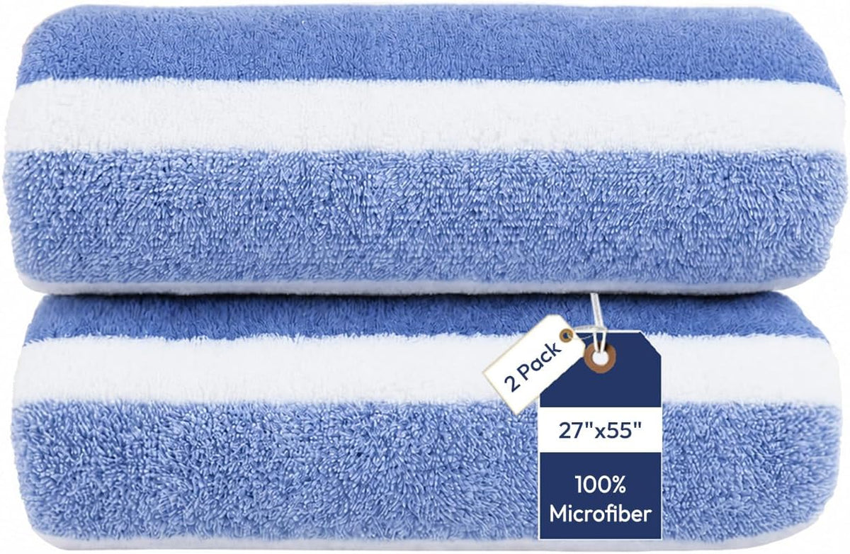 Microfiber Bath Towel (30" x 60"), Oversized Thick Towels, Soft, Super Absorbent and Fast Drying, No Fading Multipurpose Use for Sports, Travel, Fitness, Yoga, 30 in 60 in, Grey Count | Microfiber, Hanging Loop, Oversized, Soft & Absorbent, Fast