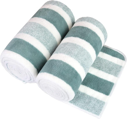 Microfiber Bath Towel (30" x 60"), Oversized Thick Towels, Soft, Super Absorbent and Fast Drying, No Fading Multipurpose Use for Sports, Travel, Fitness, Yoga, 30 in 60 in, Grey Count | Microfiber, Hanging Loop, Oversized, Soft & Absorbent, Fast