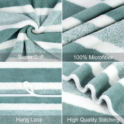 Microfiber Bath Towel (30" x 60"), Oversized Thick Towels, Soft, Super Absorbent and Fast Drying, No Fading Multipurpose Use for Sports, Travel, Fitness, Yoga, 30 in 60 in, Grey Count | Microfiber, Hanging Loop, Oversized, Soft & Absorbent, Fast