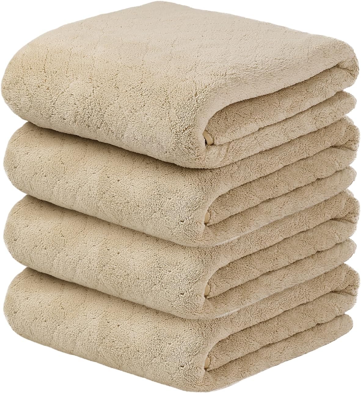Microfiber Bath Towel (30" x 60"), Oversized Thick Towels, Soft, Super Absorbent and Fast Drying, No Fading Multipurpose Use for Sports, Travel, Fitness, Yoga, 30 in 60 in, Grey Count | Microfiber, Hanging Loop, Oversized, Soft & Absorbent, Fast
