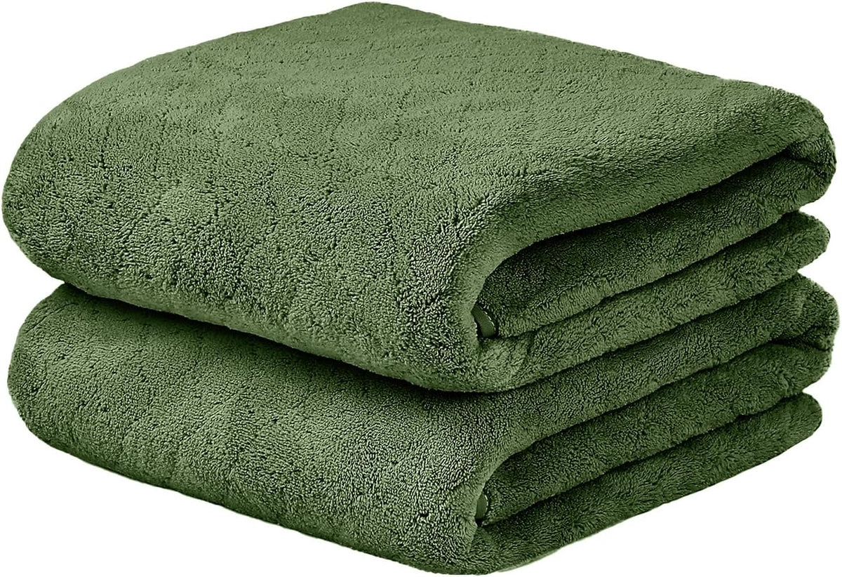 Microfiber Bath Towel (30" x 60"), Oversized Thick Towels, Soft, Super Absorbent and Fast Drying, No Fading Multipurpose Use for Sports, Travel, Fitness, Yoga, 30 in 60 in, Grey Count | Microfiber, Hanging Loop, Oversized, Soft & Absorbent, Fast