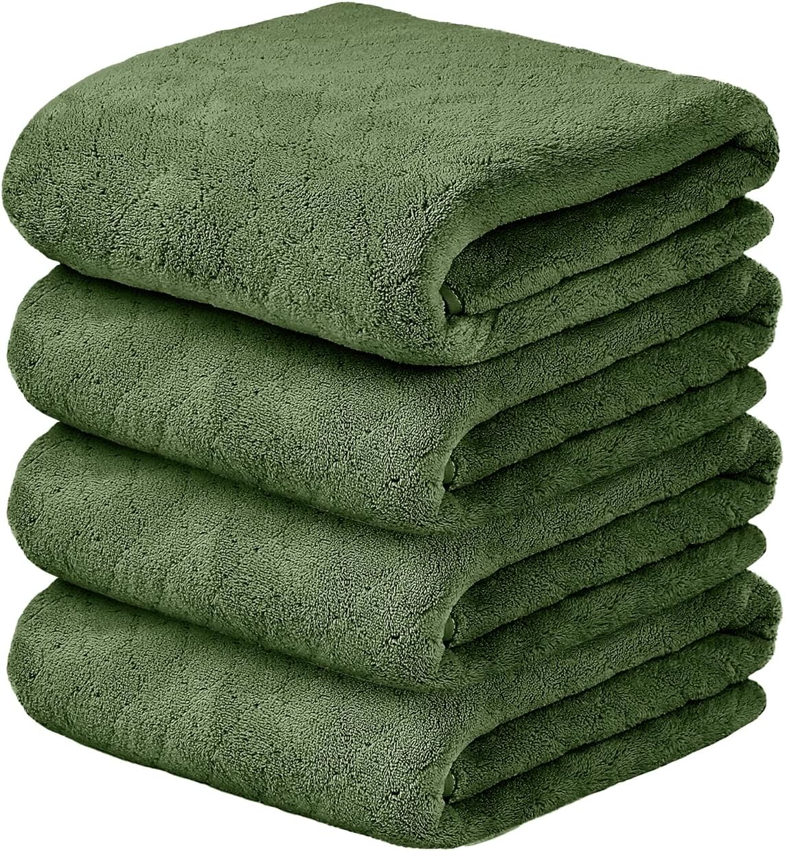 Microfiber Bath Towel (30" x 60"), Oversized Thick Towels, Soft, Super Absorbent and Fast Drying, No Fading Multipurpose Use for Sports, Travel, Fitness, Yoga, 30 in 60 in, Grey Count | Microfiber, Hanging Loop, Oversized, Soft & Absorbent, Fast