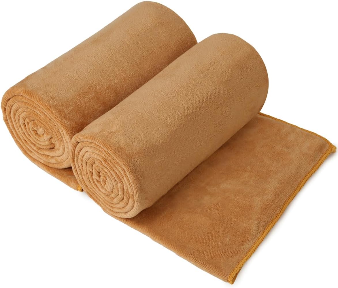 Microfiber Bath Towel (30" x 60"), Oversized Thick Towels, Soft, Super Absorbent and Fast Drying, No Fading Multipurpose Use for Sports, Travel, Fitness, Yoga, 30 in 60 in, Grey Count | Microfiber, Hanging Loop, Oversized, Soft & Absorbent, Fast
