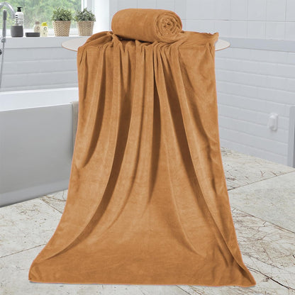 Microfiber Bath Towel (30" x 60"), Oversized Thick Towels, Soft, Super Absorbent and Fast Drying, No Fading Multipurpose Use for Sports, Travel, Fitness, Yoga, 30 in 60 in, Grey Count | Microfiber, Hanging Loop, Oversized, Soft & Absorbent, Fast