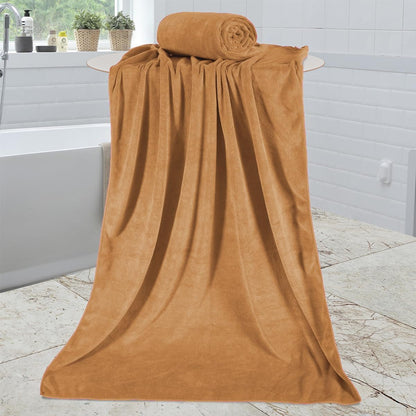 Microfiber Bath Towel (30" x 60"), Oversized Thick Towels, Soft, Super Absorbent and Fast Drying, No Fading Multipurpose Use for Sports, Travel, Fitness, Yoga, 30 in 60 in, Grey Count | Microfiber, Hanging Loop, Oversized, Soft & Absorbent, Fast