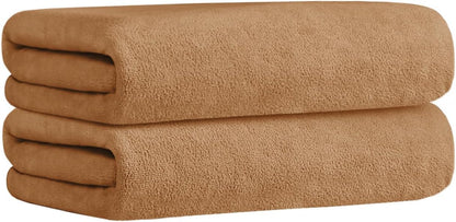 Microfiber Bath Towel (30" x 60"), Oversized Thick Towels, Soft, Super Absorbent and Fast Drying, No Fading Multipurpose Use for Sports, Travel, Fitness, Yoga, 30 in 60 in, Grey Count | Microfiber, Hanging Loop, Oversized, Soft & Absorbent, Fast