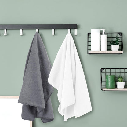 Microfiber Bath Towel (30" x 60"), Oversized Thick Towels, Soft, Super Absorbent and Fast Drying, No Fading Multipurpose Use for Sports, Travel, Fitness, Yoga, 30 in 60 in, Grey Count | Microfiber, Hanging Loop, Oversized, Soft & Absorbent, Fast