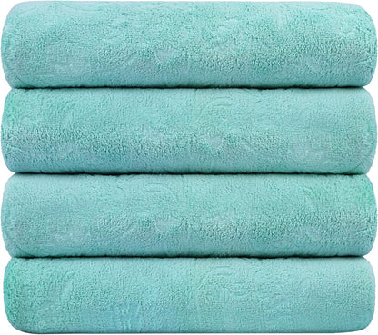 Microfiber Bath Towel (30" x 60"), Oversized Thick Towels, Soft, Super Absorbent and Fast Drying, No Fading Multipurpose Use for Sports, Travel, Fitness, Yoga, 30 in 60 in, Grey Count | Microfiber, Hanging Loop, Oversized, Soft & Absorbent, Fast