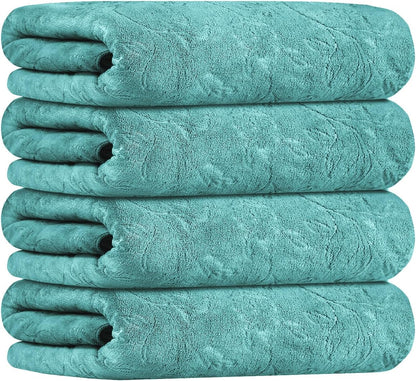 Microfiber Bath Towel (30" x 60"), Oversized Thick Towels, Soft, Super Absorbent and Fast Drying, No Fading Multipurpose Use for Sports, Travel, Fitness, Yoga, 30 in 60 in, Grey Count | Microfiber, Hanging Loop, Oversized, Soft & Absorbent, Fast