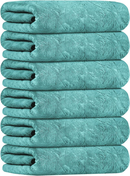 Microfiber Bath Towel (30" x 60"), Oversized Thick Towels, Soft, Super Absorbent and Fast Drying, No Fading Multipurpose Use for Sports, Travel, Fitness, Yoga, 30 in 60 in, Grey Count | Microfiber, Hanging Loop, Oversized, Soft & Absorbent, Fast