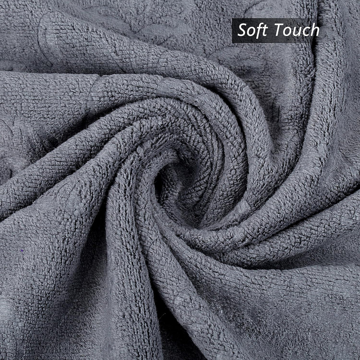 Microfiber Bath Towel (30" x 60"), Oversized Thick Towels, Soft, Super Absorbent and Fast Drying, No Fading Multipurpose Use for Sports, Travel, Fitness, Yoga, 30 in 60 in, Grey Count | Microfiber, Hanging Loop, Oversized, Soft & Absorbent, Fast