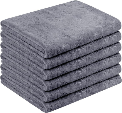 Microfiber Bath Towel (30" x 60"), Oversized Thick Towels, Soft, Super Absorbent and Fast Drying, No Fading Multipurpose Use for Sports, Travel, Fitness, Yoga, 30 in 60 in, Grey Count | Microfiber, Hanging Loop, Oversized, Soft & Absorbent, Fast