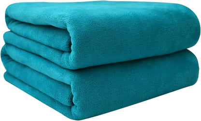 Microfiber Bath Towel (30" x 60"), Oversized Thick Towels, Soft, Super Absorbent and Fast Drying, No Fading Multipurpose Use for Sports, Travel, Fitness, Yoga, 30 in 60 in, Grey Count | Microfiber, Hanging Loop, Oversized, Soft & Absorbent, Fast