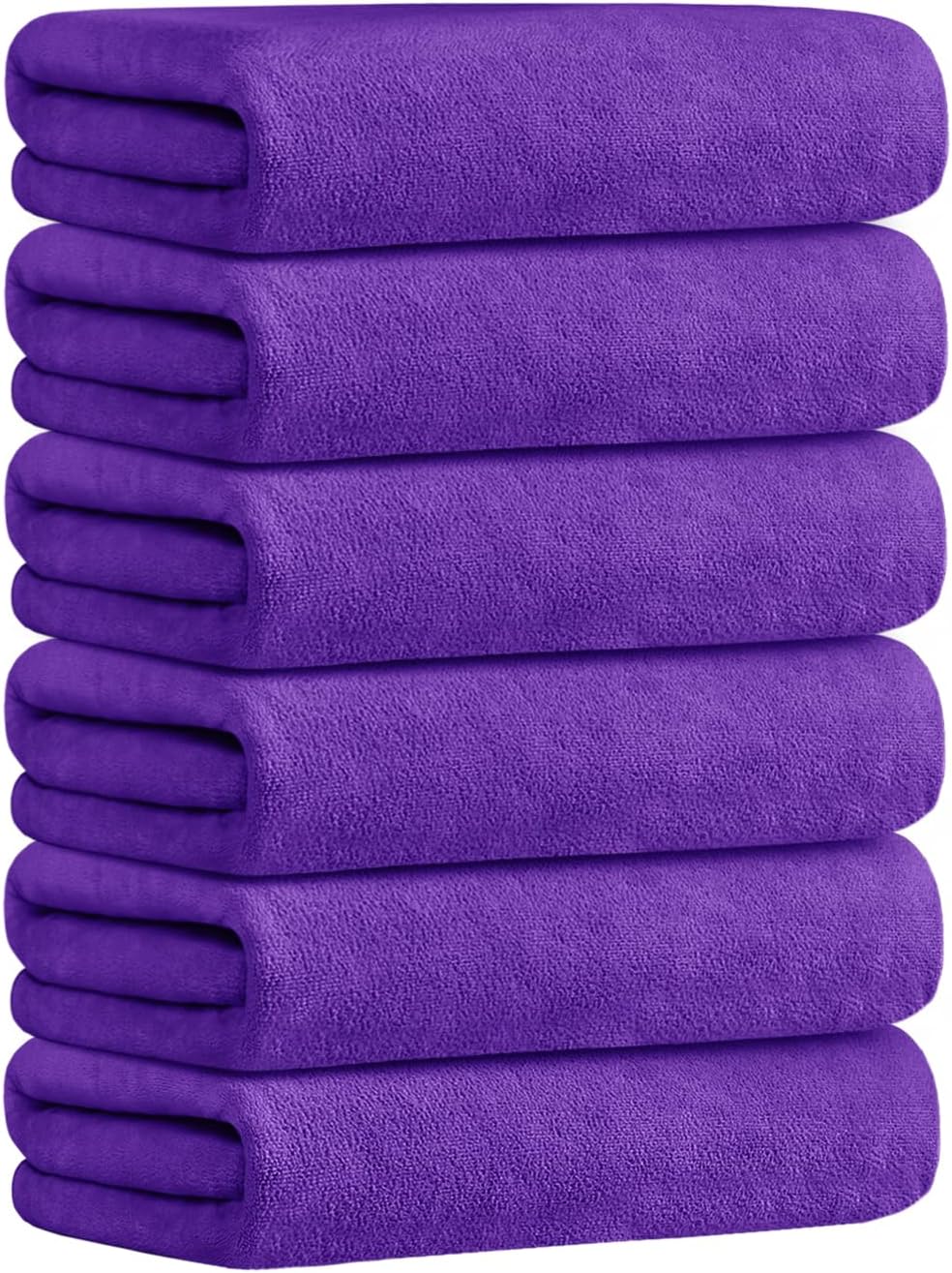 Microfiber Bath Towel (30" x 60"), Oversized Thick Towels, Soft, Super Absorbent and Fast Drying, No Fading Multipurpose Use for Sports, Travel, Fitness, Yoga, 30 in 60 in, Grey Count | Microfiber, Hanging Loop, Oversized, Soft & Absorbent, Fast