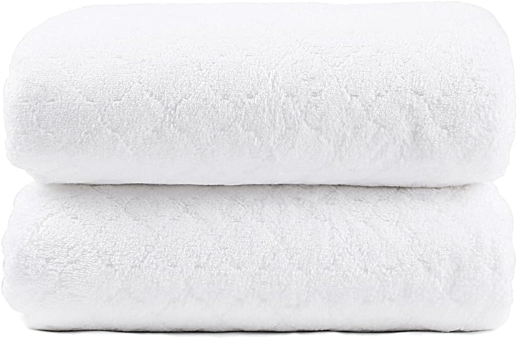 Microfiber Bath Towel (30" x 60"), Oversized Thick Towels, Soft, Super Absorbent and Fast Drying, No Fading Multipurpose Use for Sports, Travel, Fitness, Yoga, 30 in 60 in, Grey Count | Microfiber, Hanging Loop, Oversized, Soft & Absorbent, Fast