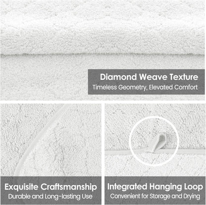 Microfiber Bath Towel (30" x 60"), Oversized Thick Towels, Soft, Super Absorbent and Fast Drying, No Fading Multipurpose Use for Sports, Travel, Fitness, Yoga, 30 in 60 in, Grey Count | Microfiber, Hanging Loop, Oversized, Soft & Absorbent, Fast