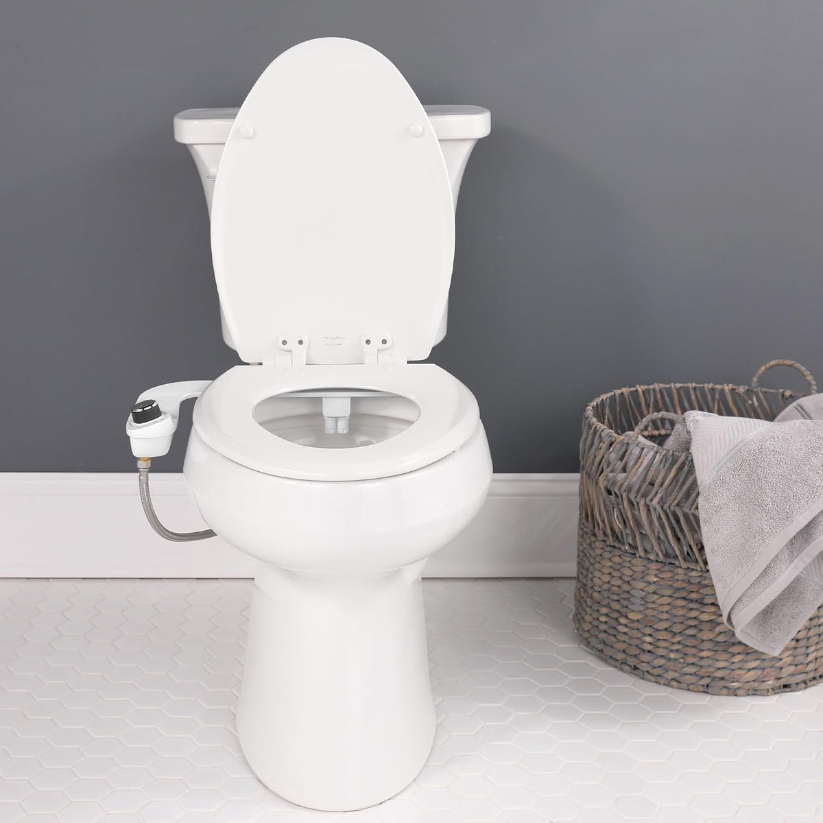 SlimEdge Bidet Attachment for Toilet, Non Electric, Dual Nozzles