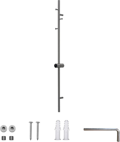 Heated Towel Racks for Bathroom, Wall Mounted Electric Towel Warmer Racks with Timer & Temperature Control, 10 Bar Stainless Steel Towel Heater for Bathroom (Round-Brushed Gold, 10 Bars)