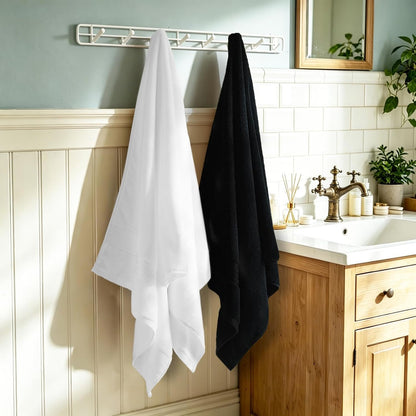 Luxury Bath Towels 4 PCS, 27x54 650 GSM Turkish Cotton Burnt Orange