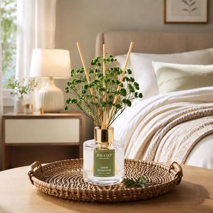 Reed Diffuser Set of 3,Clean Linen Ocean Mist&Sea Salt Lavender Eucalyptus Oil Reed Diffusers for Bedroom Living Room Office Aromatherapy Oil Reed Diffuser for Gift 50ml x 3