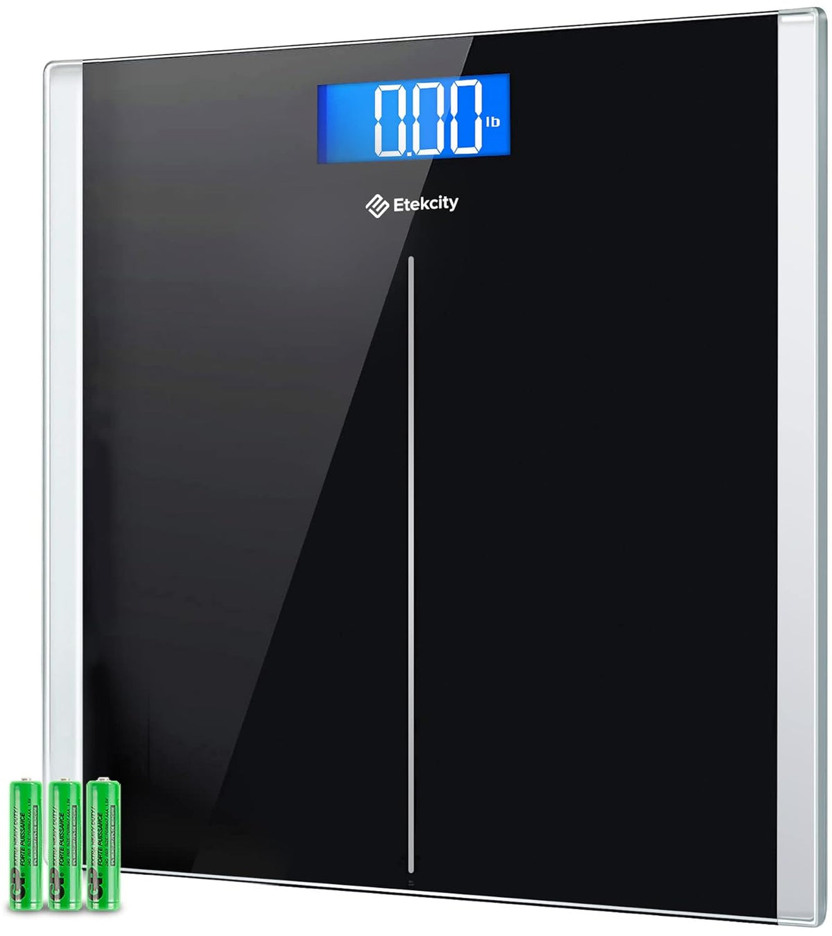 Smart Scale for Body Weight and Fat, BMI, FSA Eligible, Black