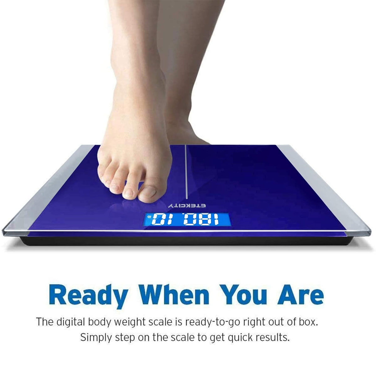 Smart Scale for Body Weight and Fat, BMI, FSA Eligible, Black