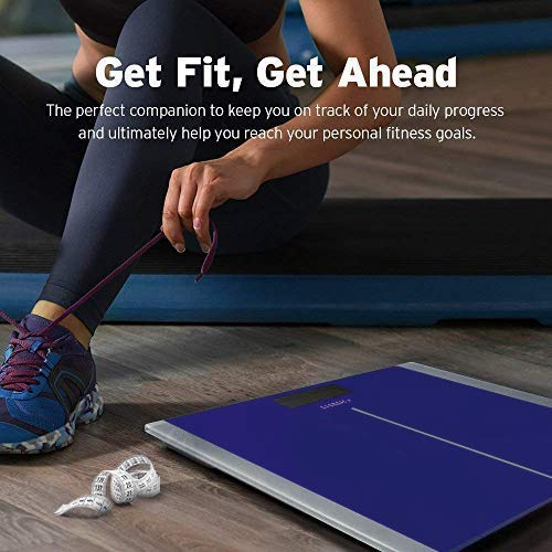 Smart Scale for Body Weight and Fat, BMI, FSA Eligible, Black