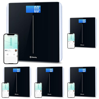 Smart Scale for Body Weight and Fat, BMI, FSA Eligible, Black