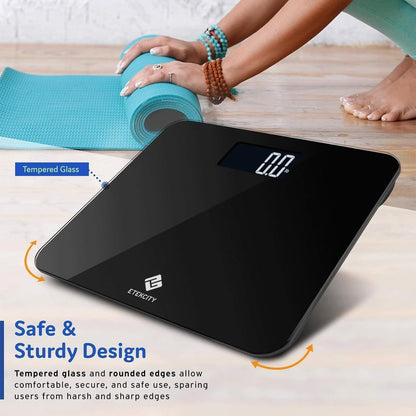 Smart Scale for Body Weight and Fat, BMI, FSA Eligible, Black