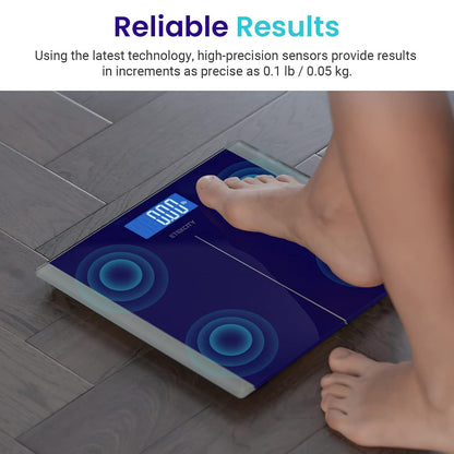 Smart Scale for Body Weight and Fat, BMI, FSA Eligible, Black