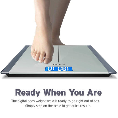 Smart Scale for Body Weight and Fat, BMI, FSA Eligible, Black