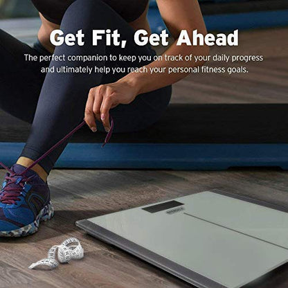 Smart Scale for Body Weight and Fat, BMI, FSA Eligible, Black