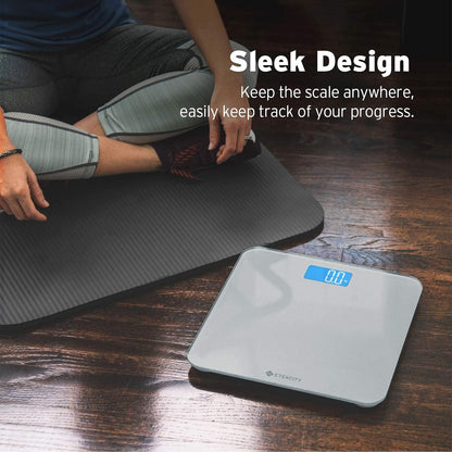 Smart Scale for Body Weight and Fat, BMI, FSA Eligible, Black
