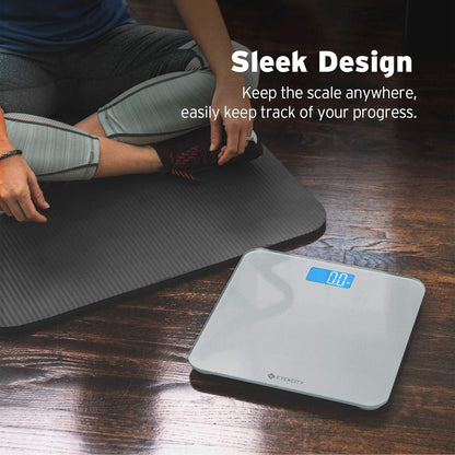 Smart Scale for Body Weight and Fat, BMI, FSA Eligible, Black