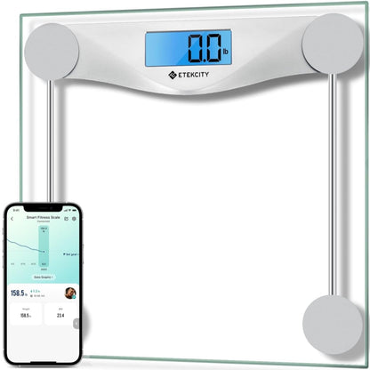 Smart Scale for Body Weight and Fat, BMI, FSA Eligible, Black