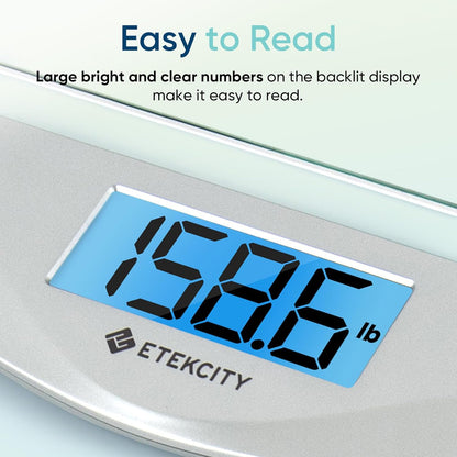 Smart Scale for Body Weight and Fat, BMI, FSA Eligible, Black